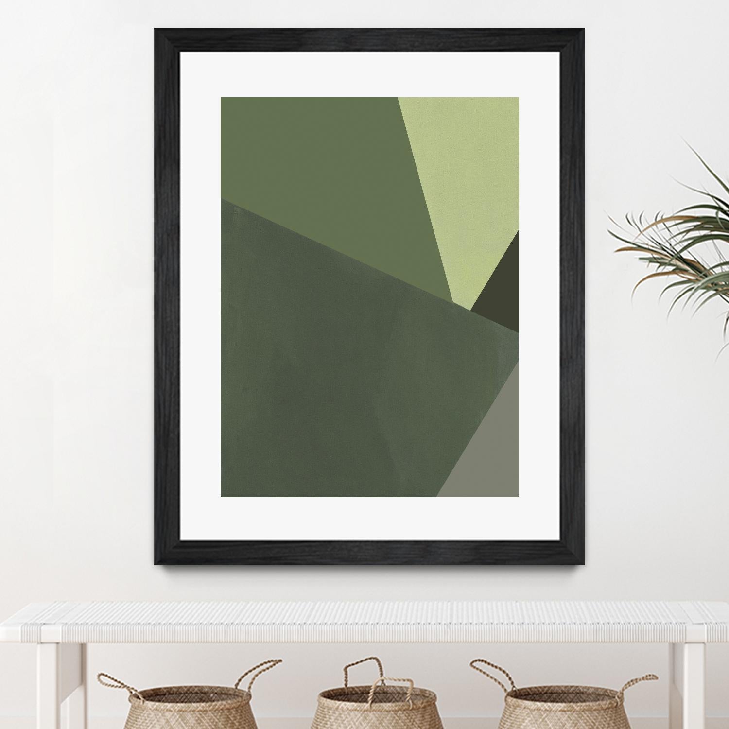 Sage Prism III by Jacob Green on GIANT ART - green abstract abstract