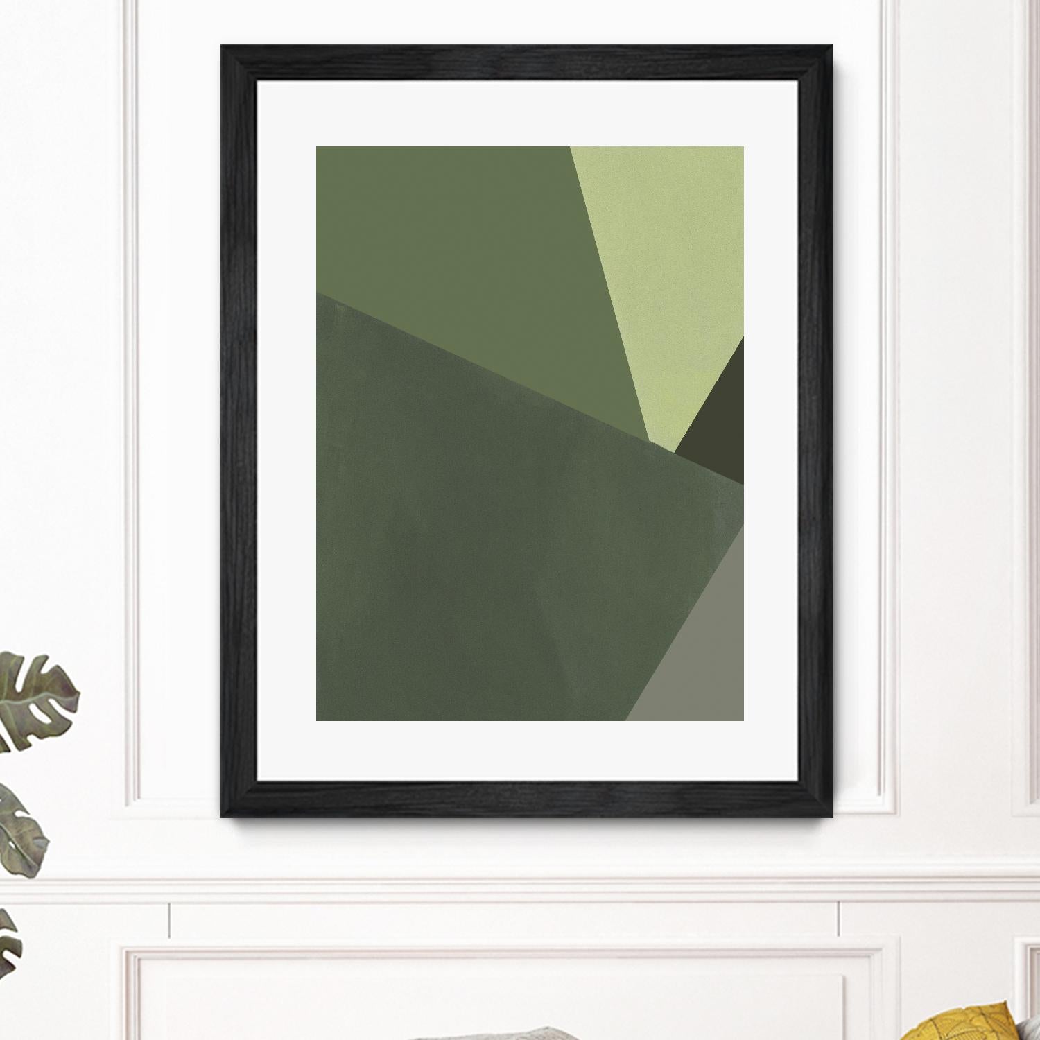 Sage Prism III by Jacob Green on GIANT ART - green abstract abstract