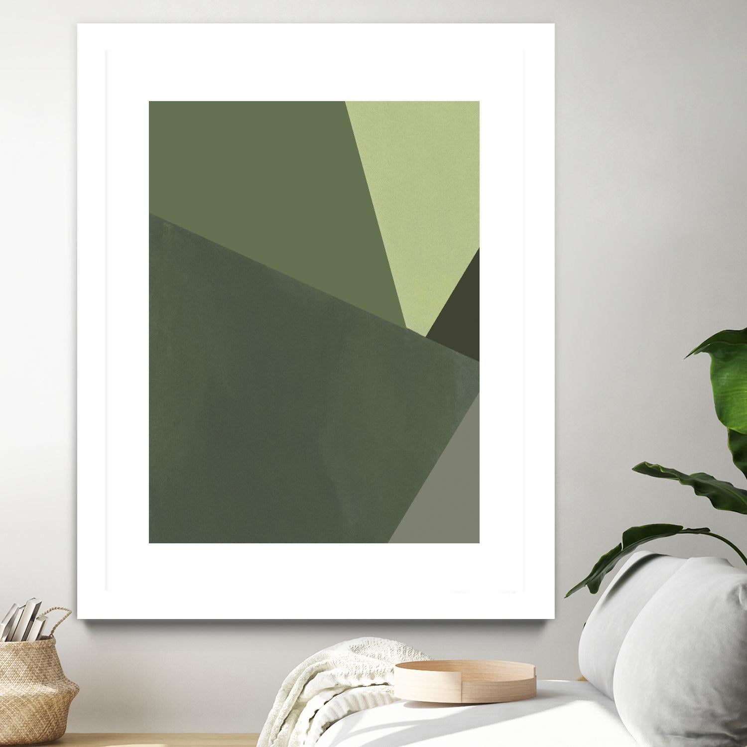Sage Prism III by Jacob Green on GIANT ART - green abstract abstract