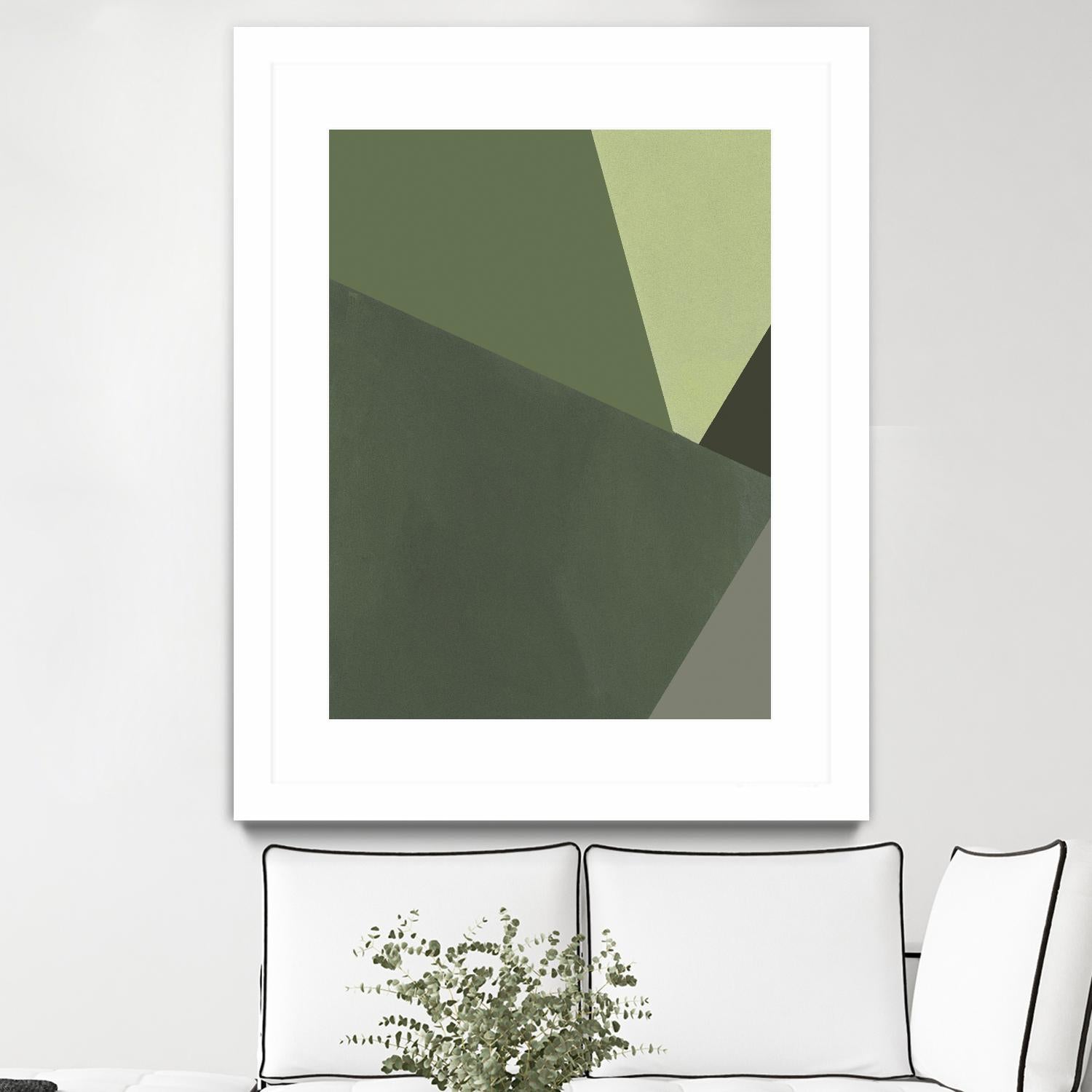 Sage Prism III by Jacob Green on GIANT ART - green abstract abstract