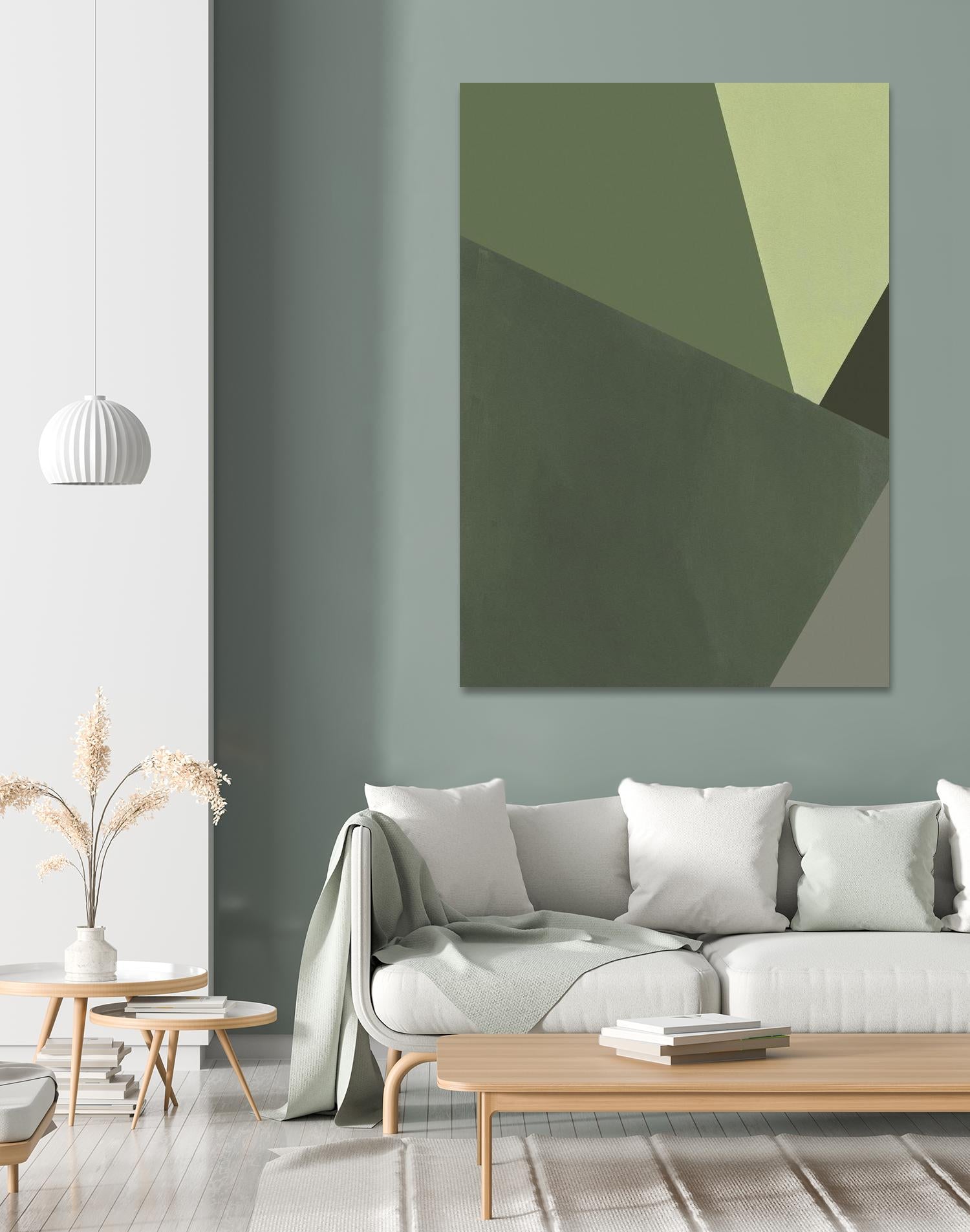 Sage Prism III by Jacob Green on GIANT ART - green abstract abstract