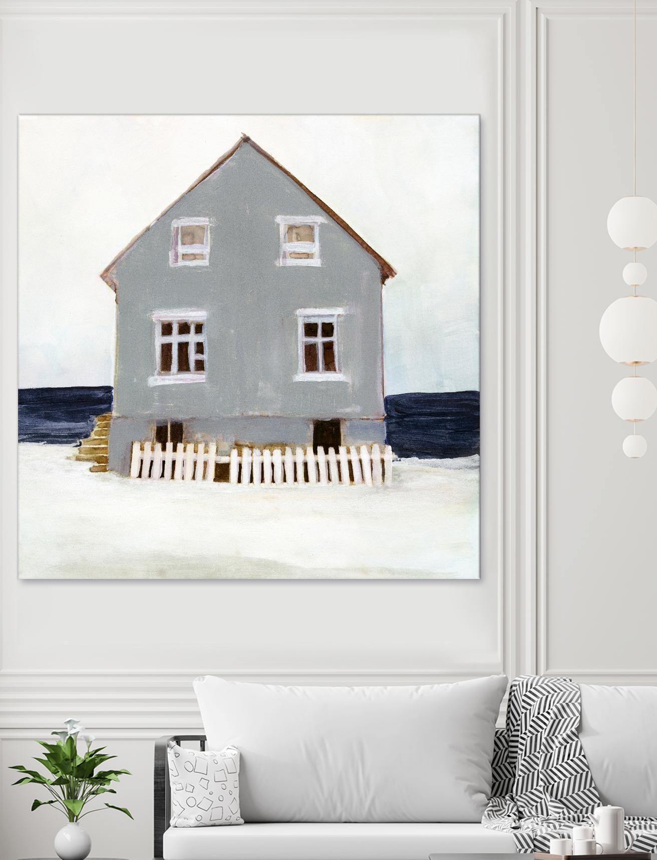 Beach Hut II by Stellar Design Studio on GIANT ART - blue coastal & tropical abstract