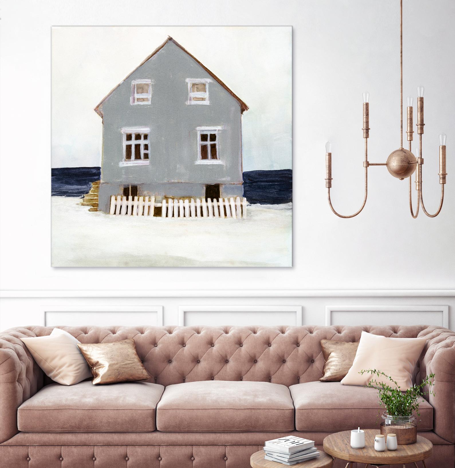 Beach Hut II by Stellar Design Studio on GIANT ART - blue coastal & tropical abstract