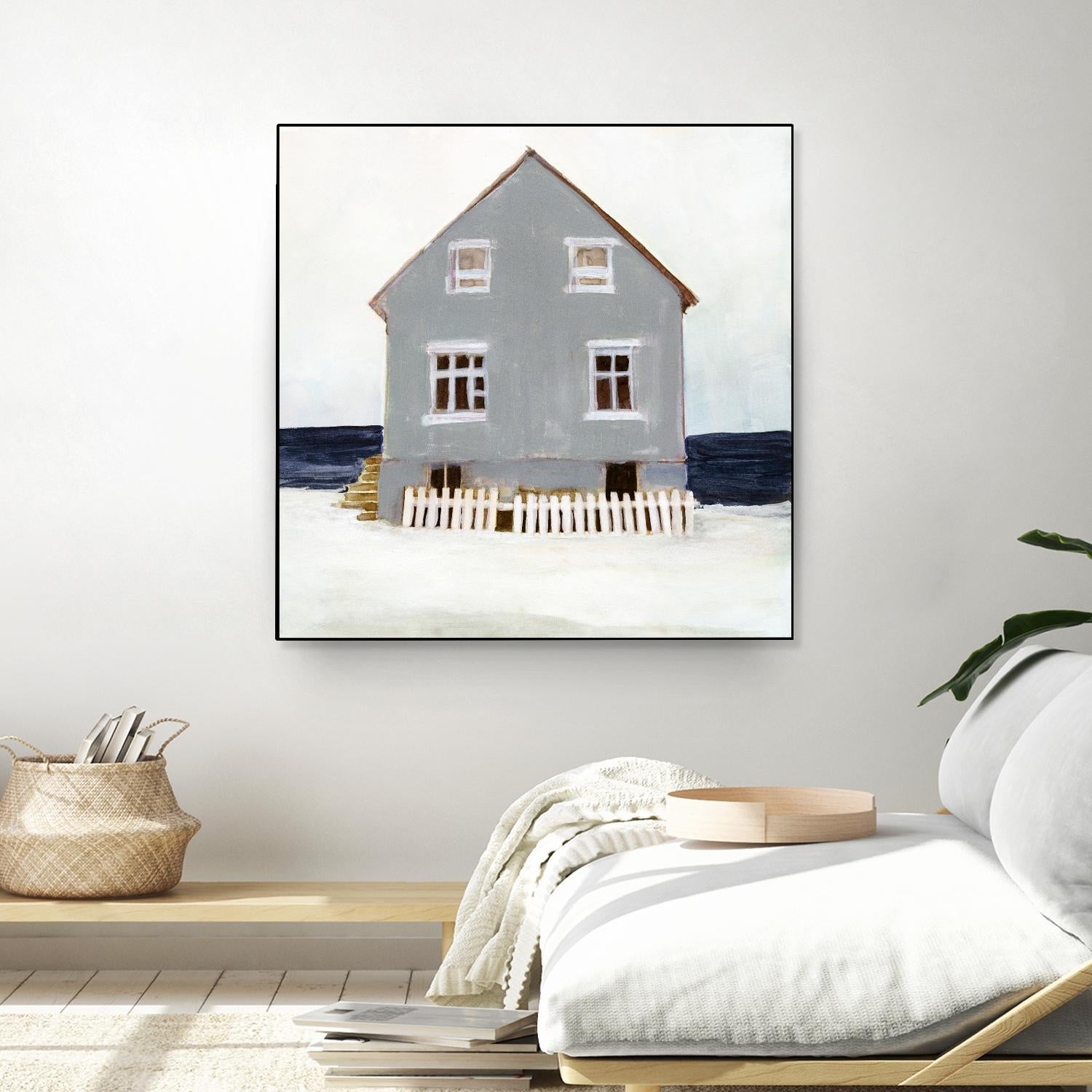 Beach Hut II by Stellar Design Studio on GIANT ART - blue coastal & tropical abstract