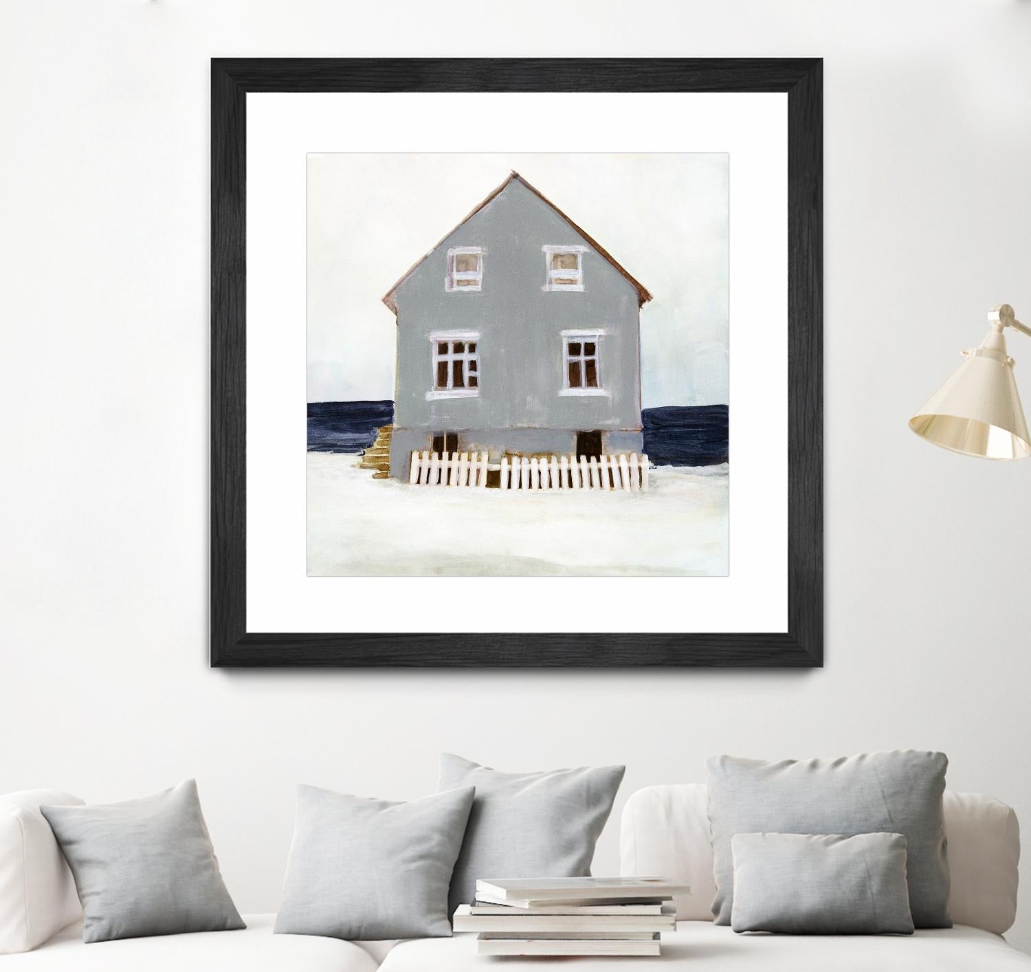 Beach Hut II by Stellar Design Studio on GIANT ART - blue coastal & tropical abstract