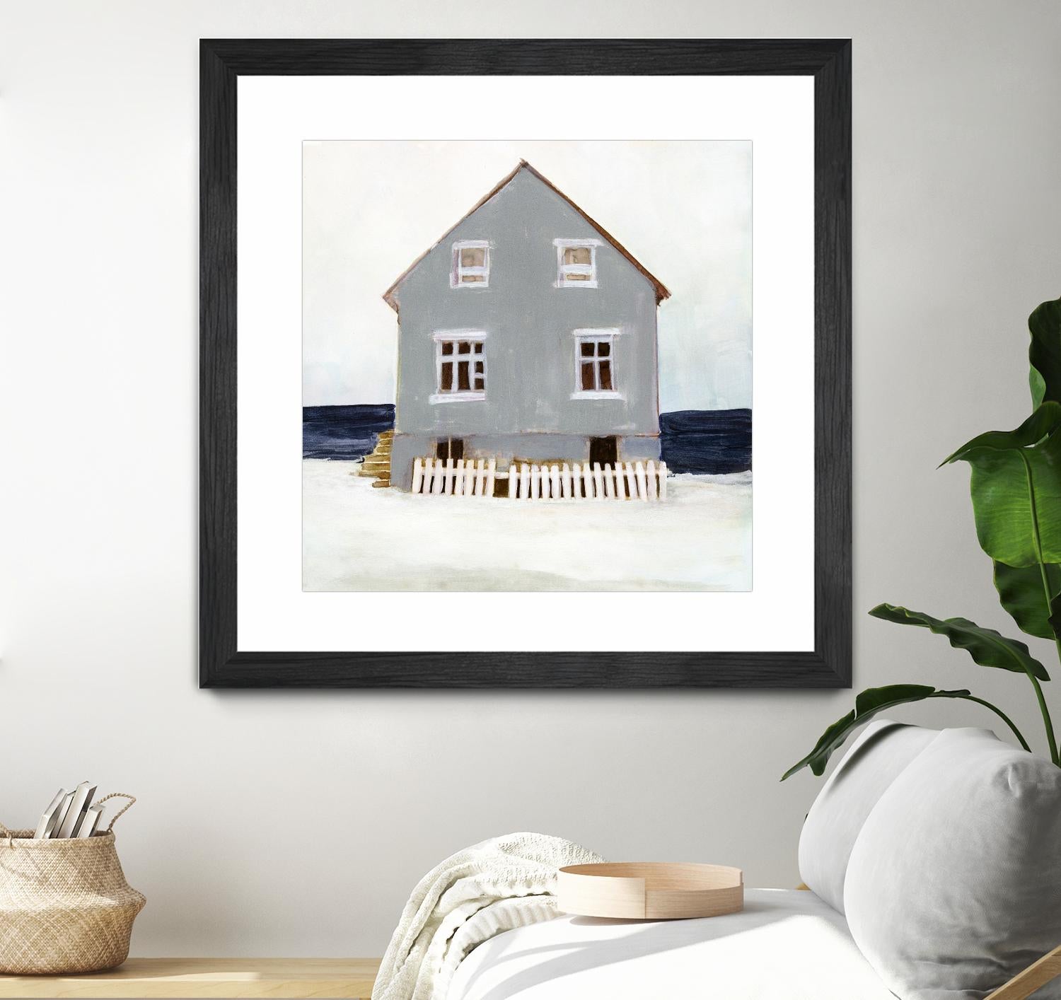 Beach Hut II by Stellar Design Studio on GIANT ART - blue coastal & tropical abstract