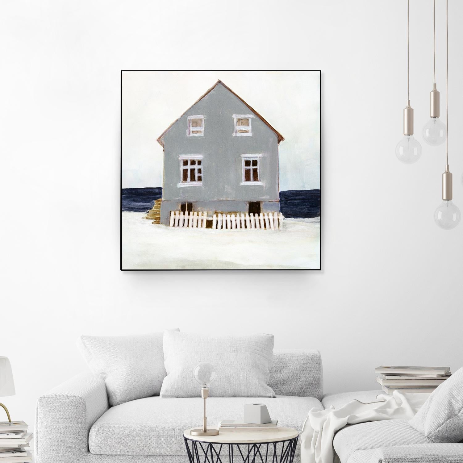 Beach Hut II by Stellar Design Studio on GIANT ART - blue coastal & tropical abstract