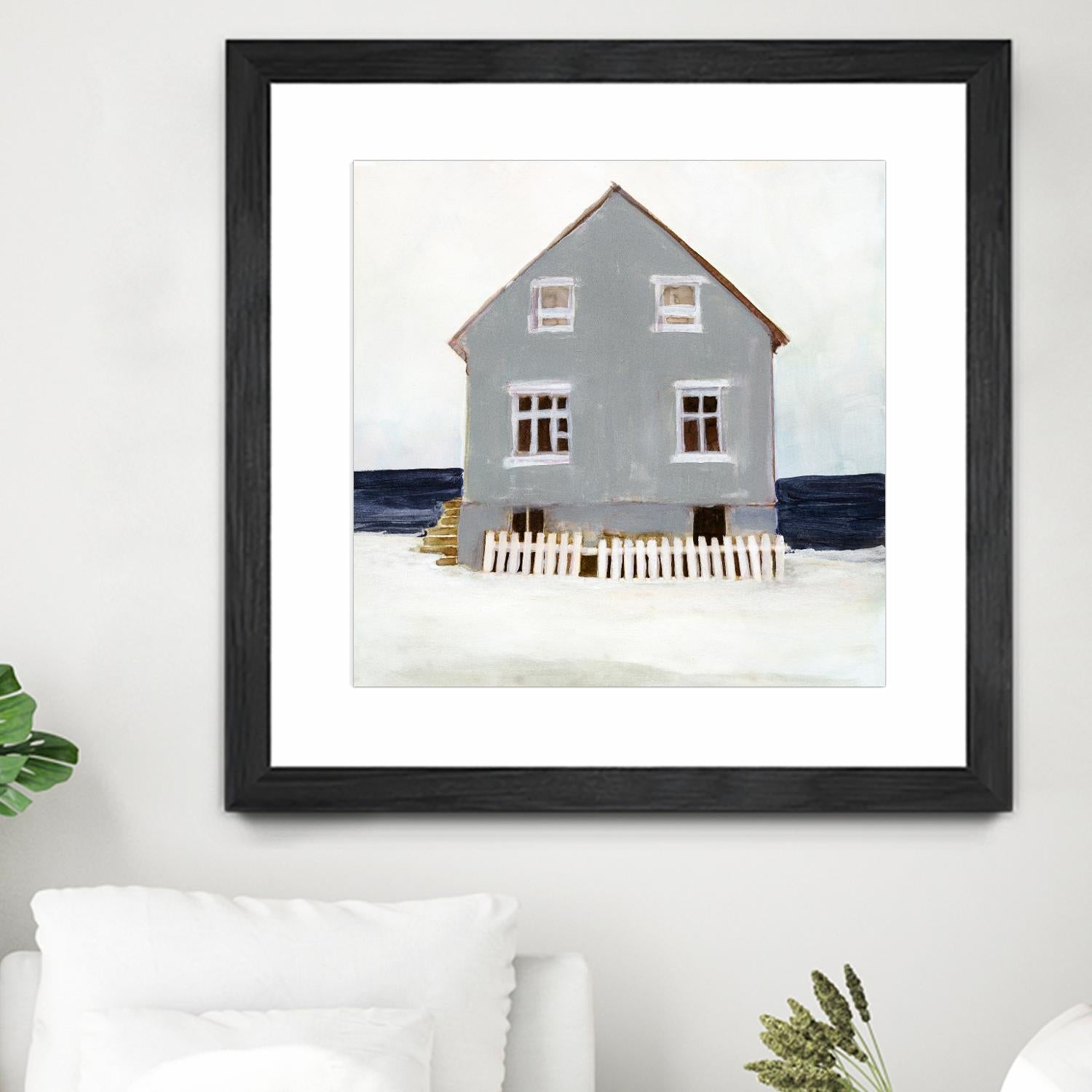 Beach Hut II by Stellar Design Studio on GIANT ART - blue coastal & tropical abstract