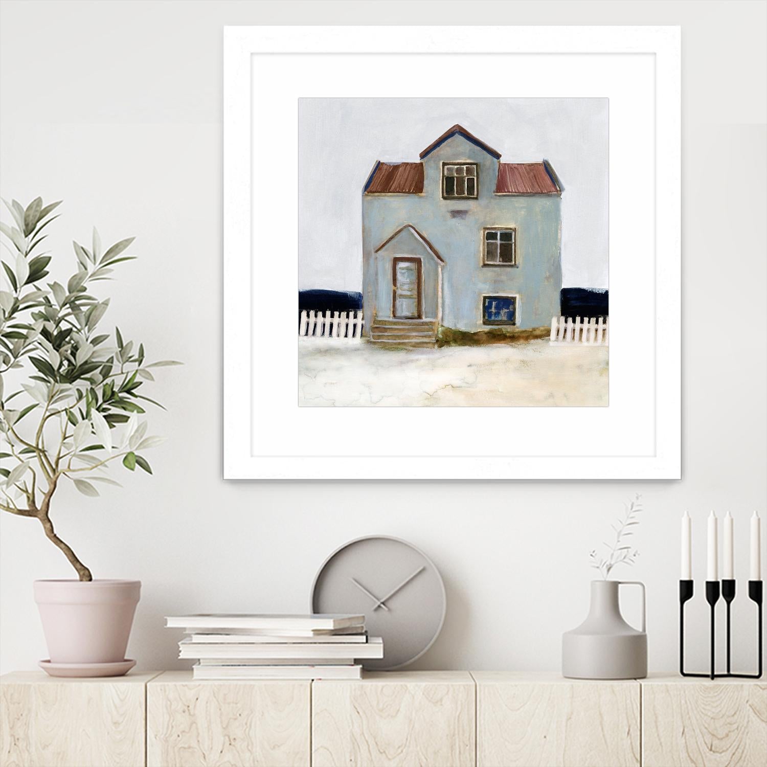 Beach Hut III by Stellar Design Studio on GIANT ART - beige coastal & tropical accommodations