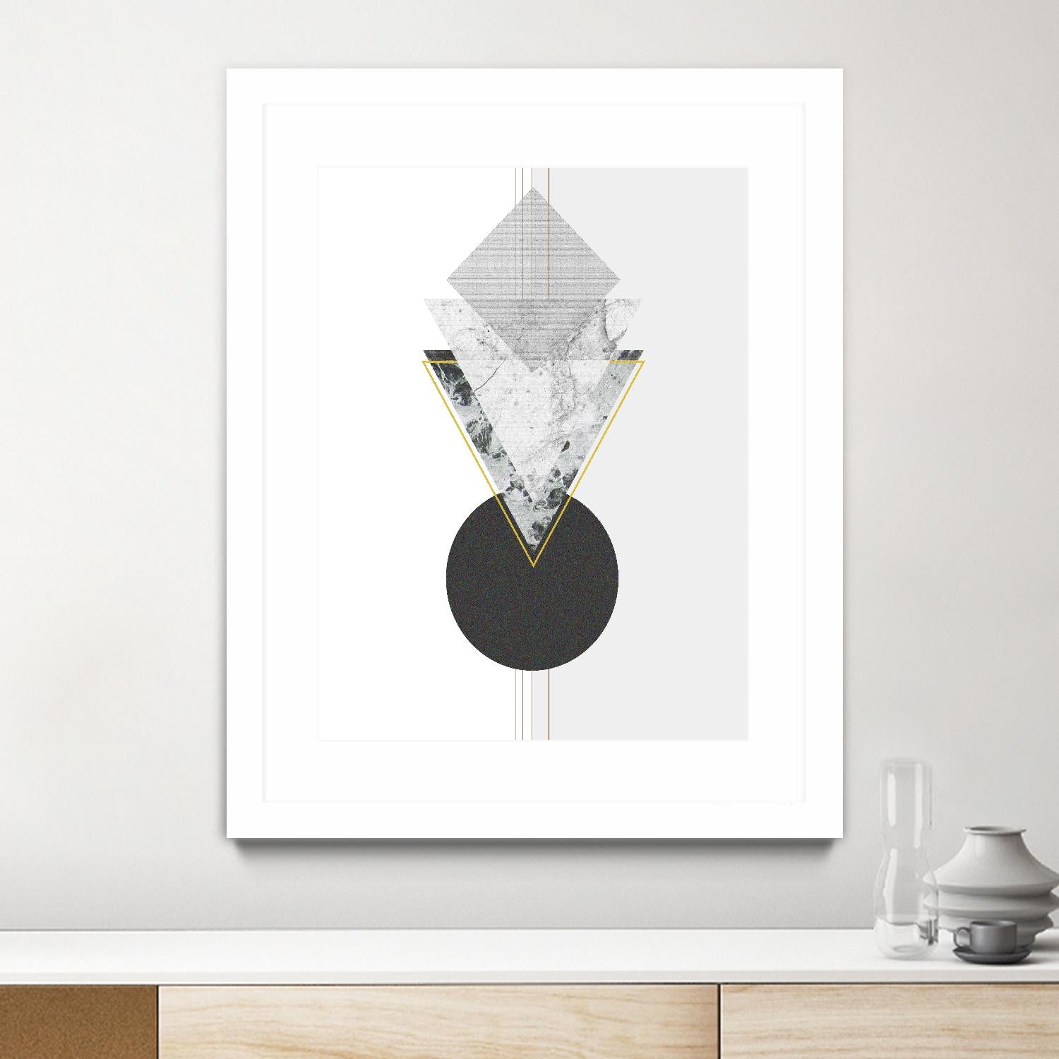 Marbled Deco I by Sabrina Balbuena on GIANT ART - gold abstract abstract