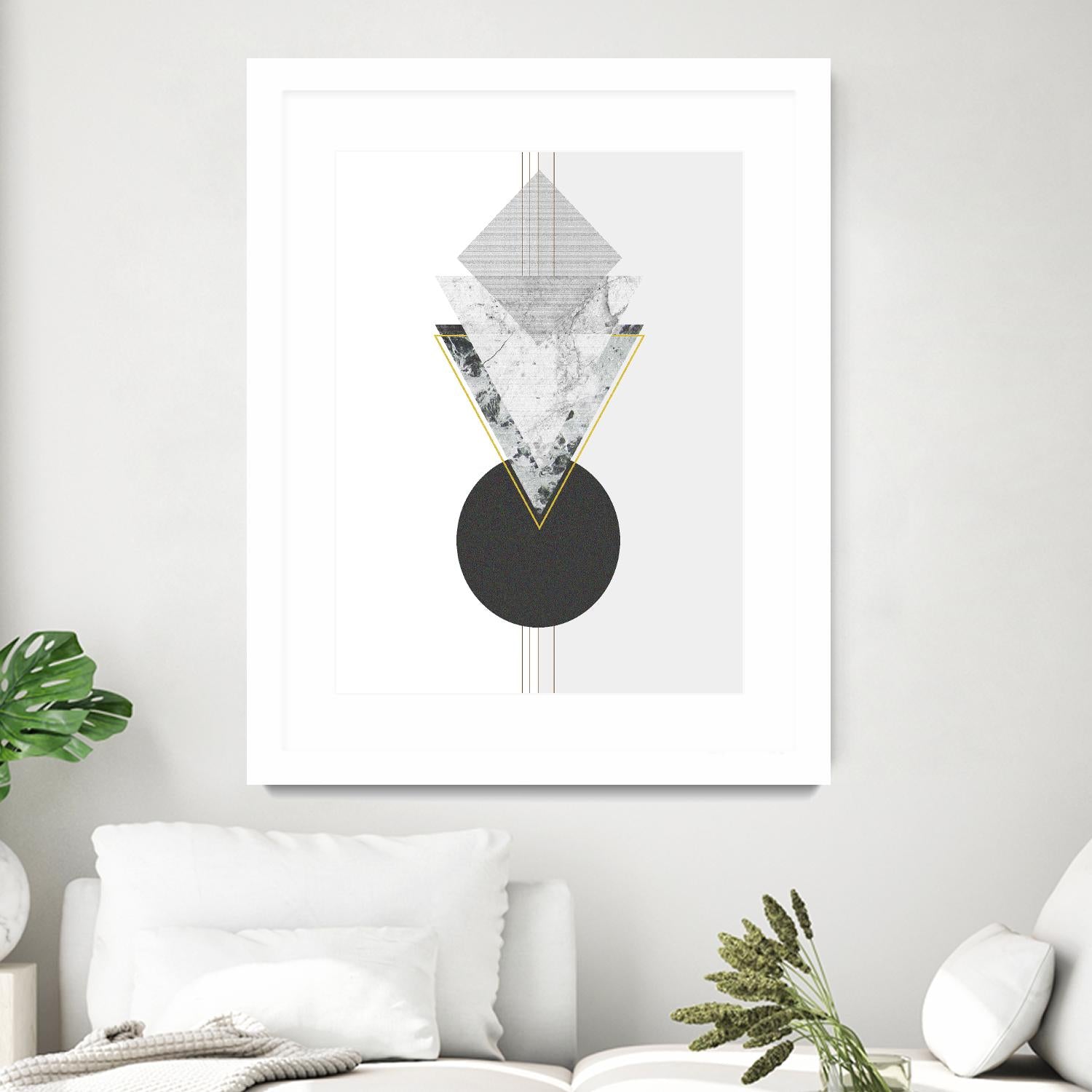 Marbled Deco I by Sabrina Balbuena on GIANT ART - gold abstract abstract