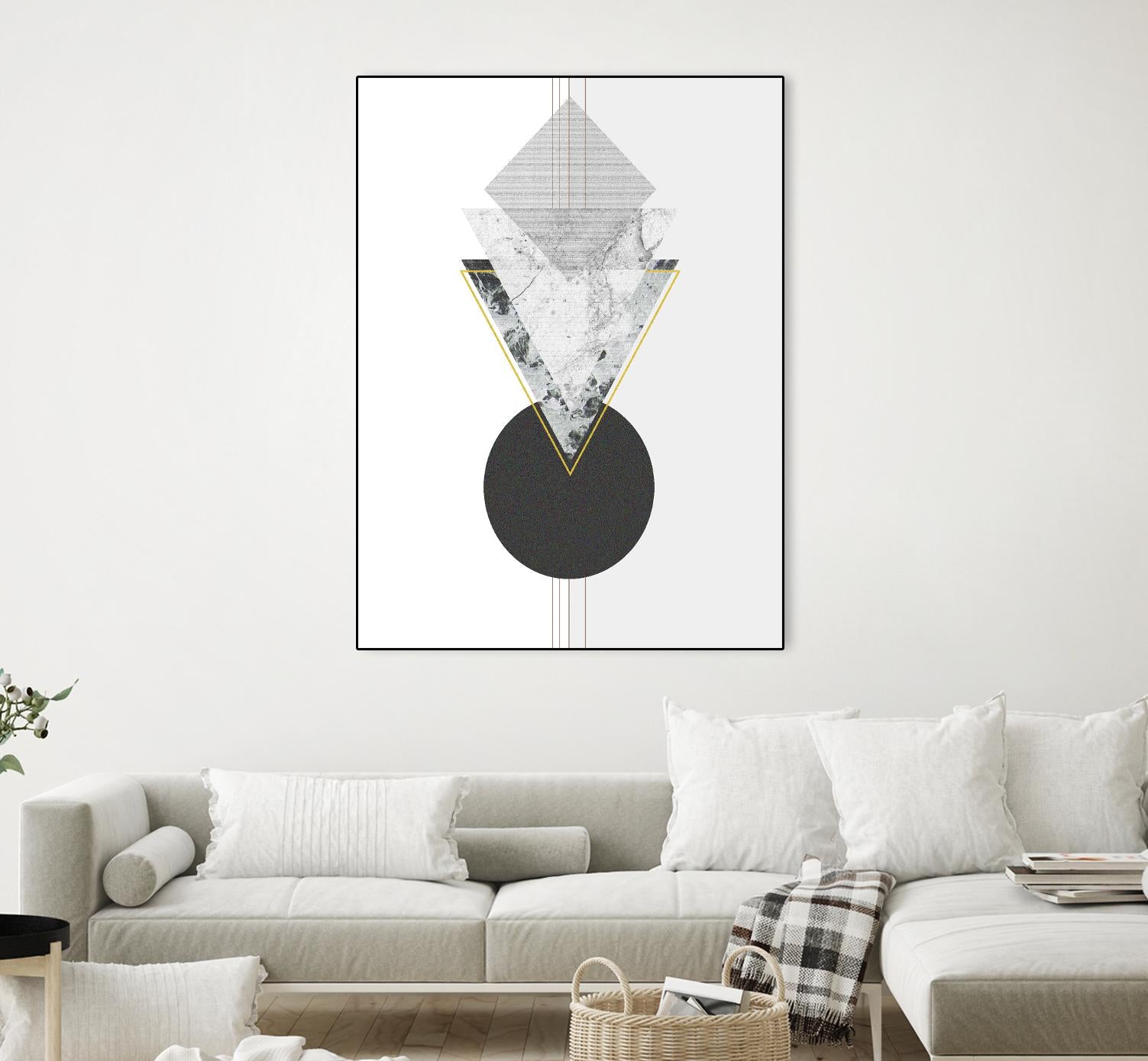 Marbled Deco I by Sabrina Balbuena on GIANT ART - gold abstract abstract