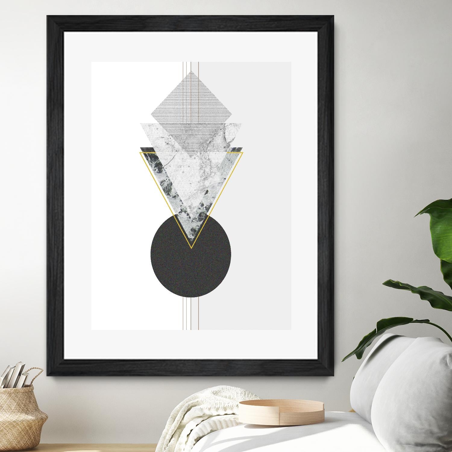 Marbled Deco I by Sabrina Balbuena on GIANT ART - gold abstract abstract