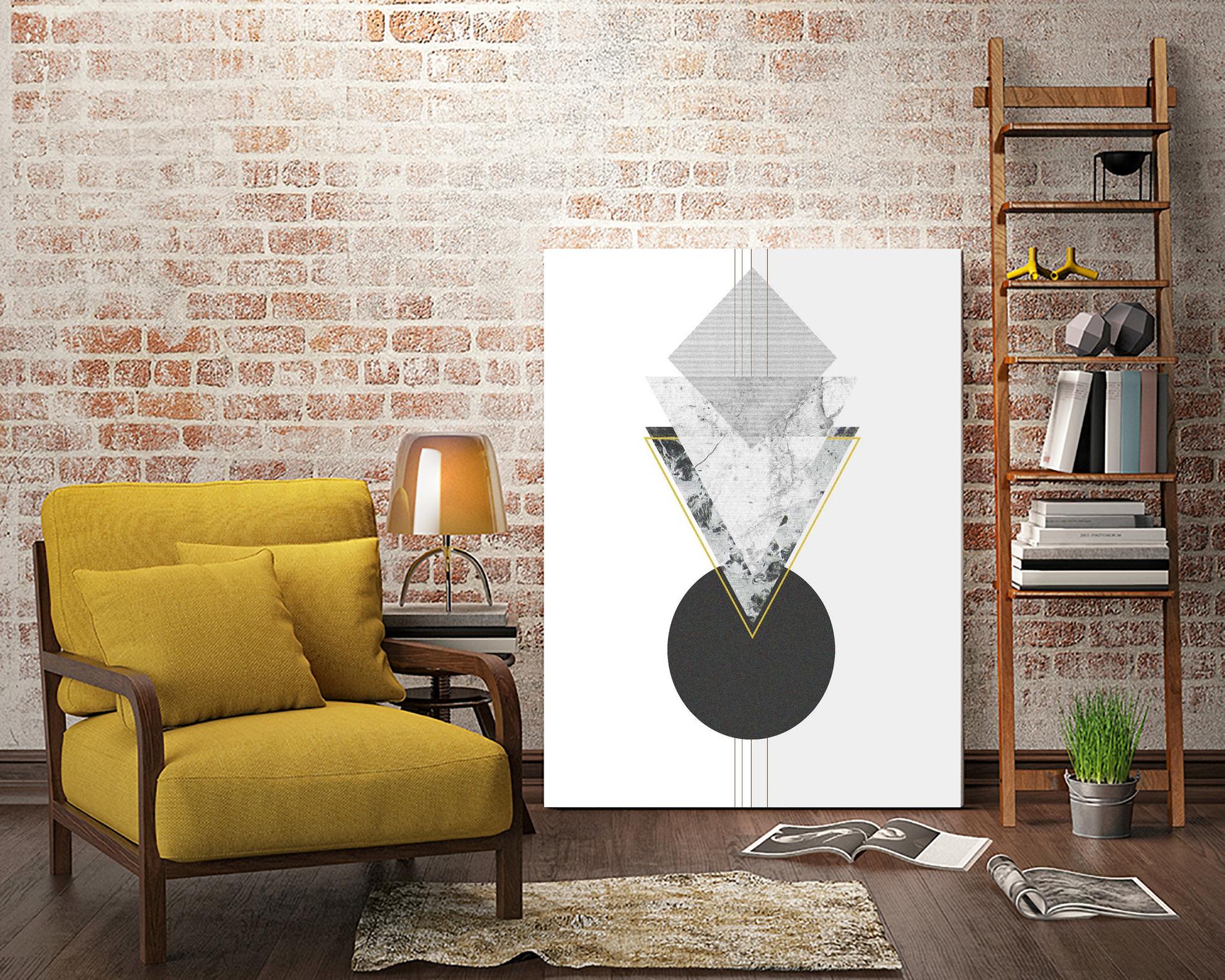 Marbled Deco I by Sabrina Balbuena on GIANT ART - gold abstract abstract