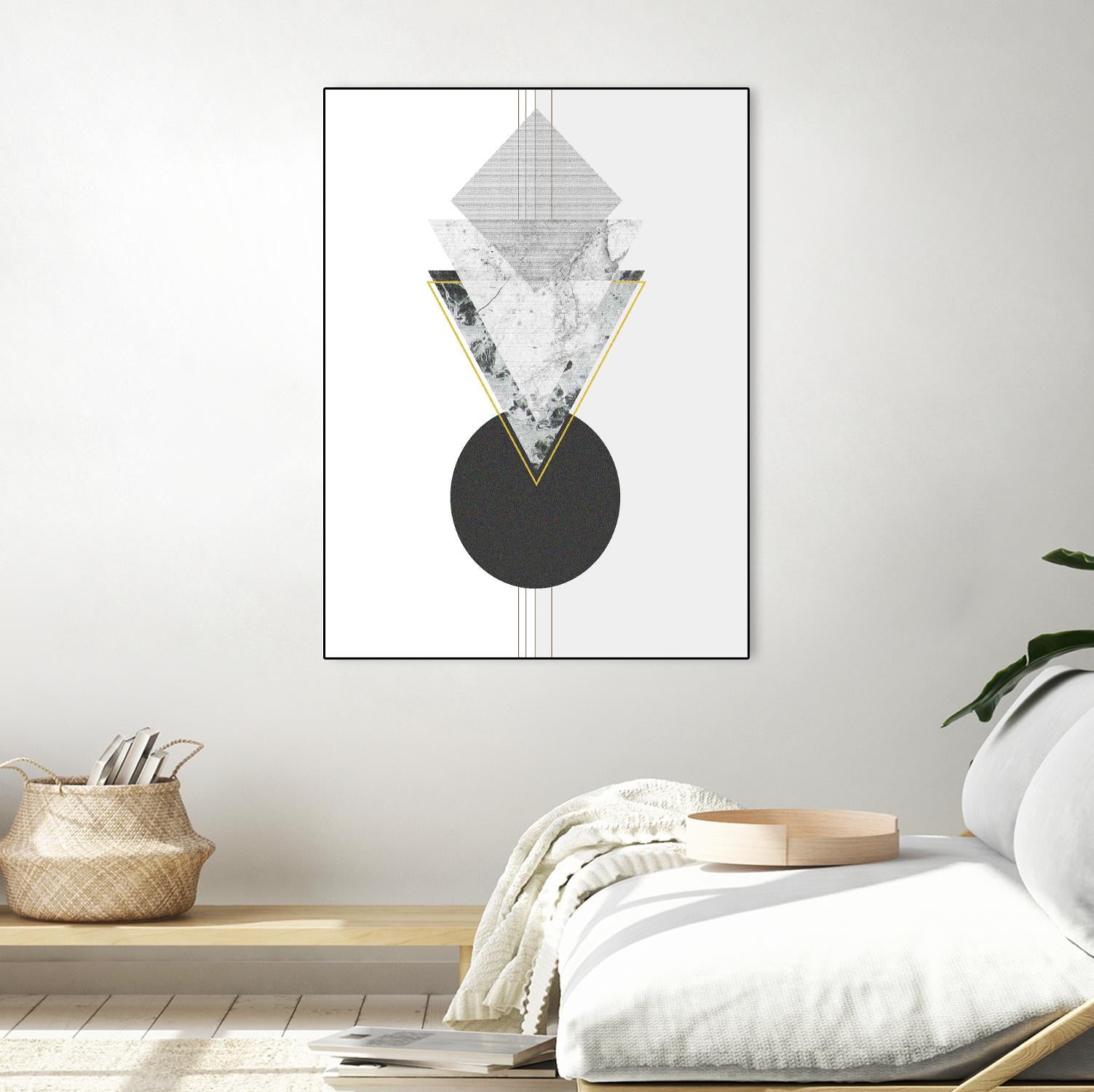 Marbled Deco I by Sabrina Balbuena on GIANT ART - gold abstract abstract