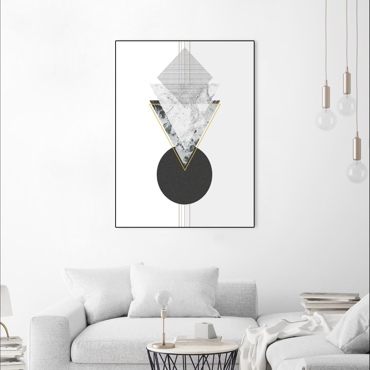 Marbled Deco I by Sabrina Balbuena on GIANT ART - gold abstract abstract