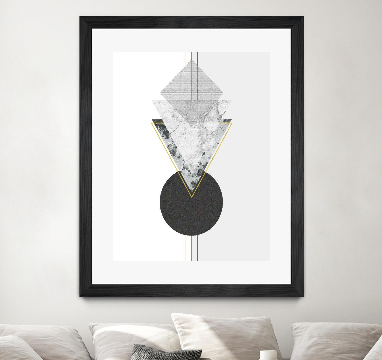 Marbled Deco I by Sabrina Balbuena on GIANT ART - gold abstract abstract