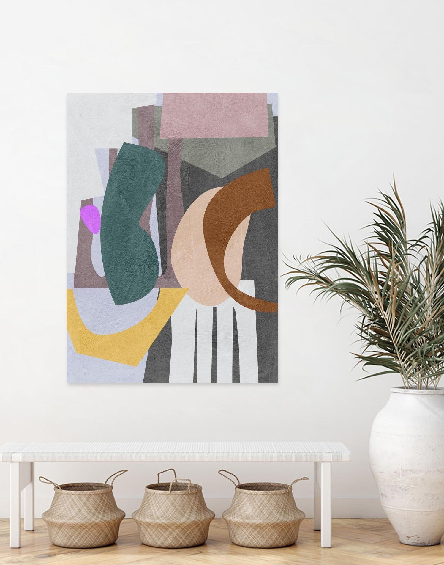 City Shades II by Melissa Wang on GIANT ART - green abstract abstract