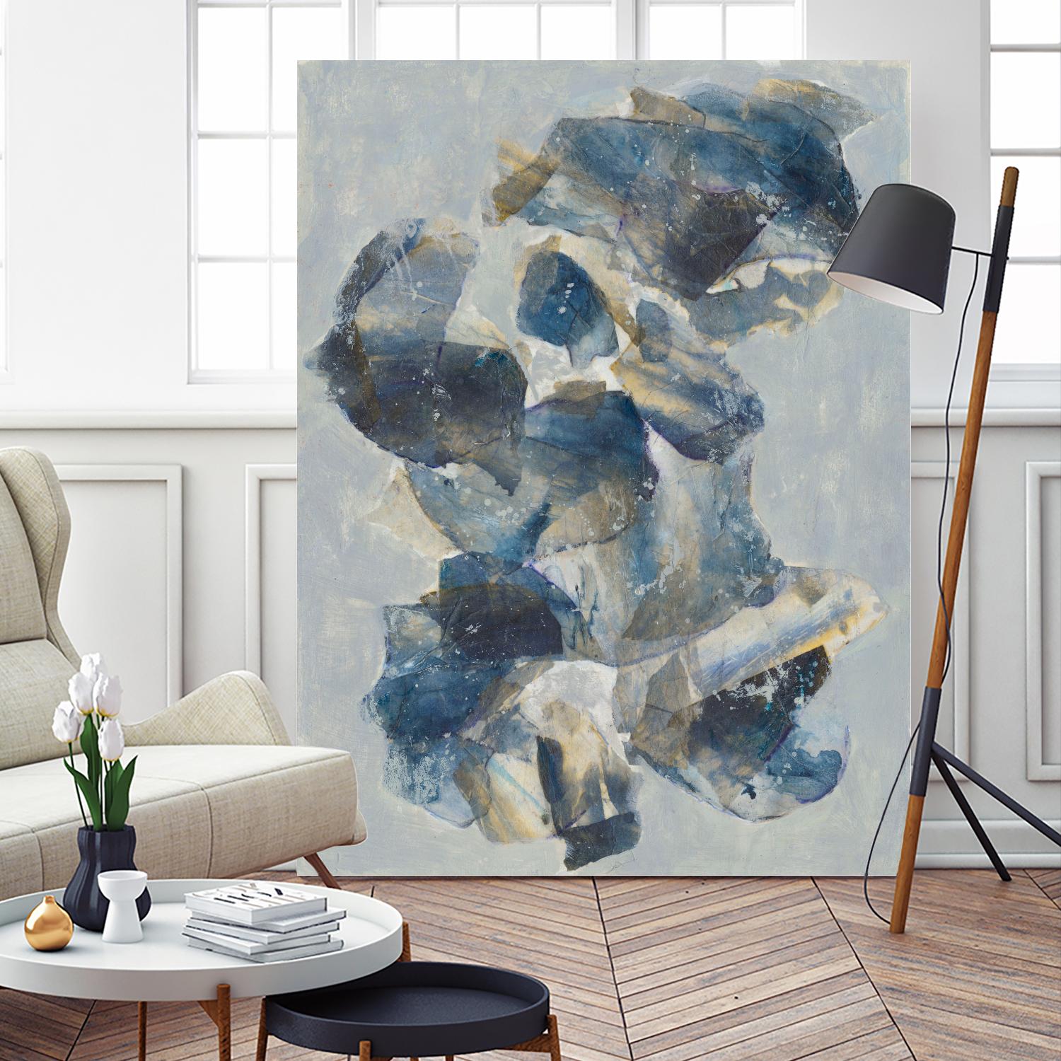 Crystal & Stone I by Joyce Combs on GIANT ART - beige abstract abstract