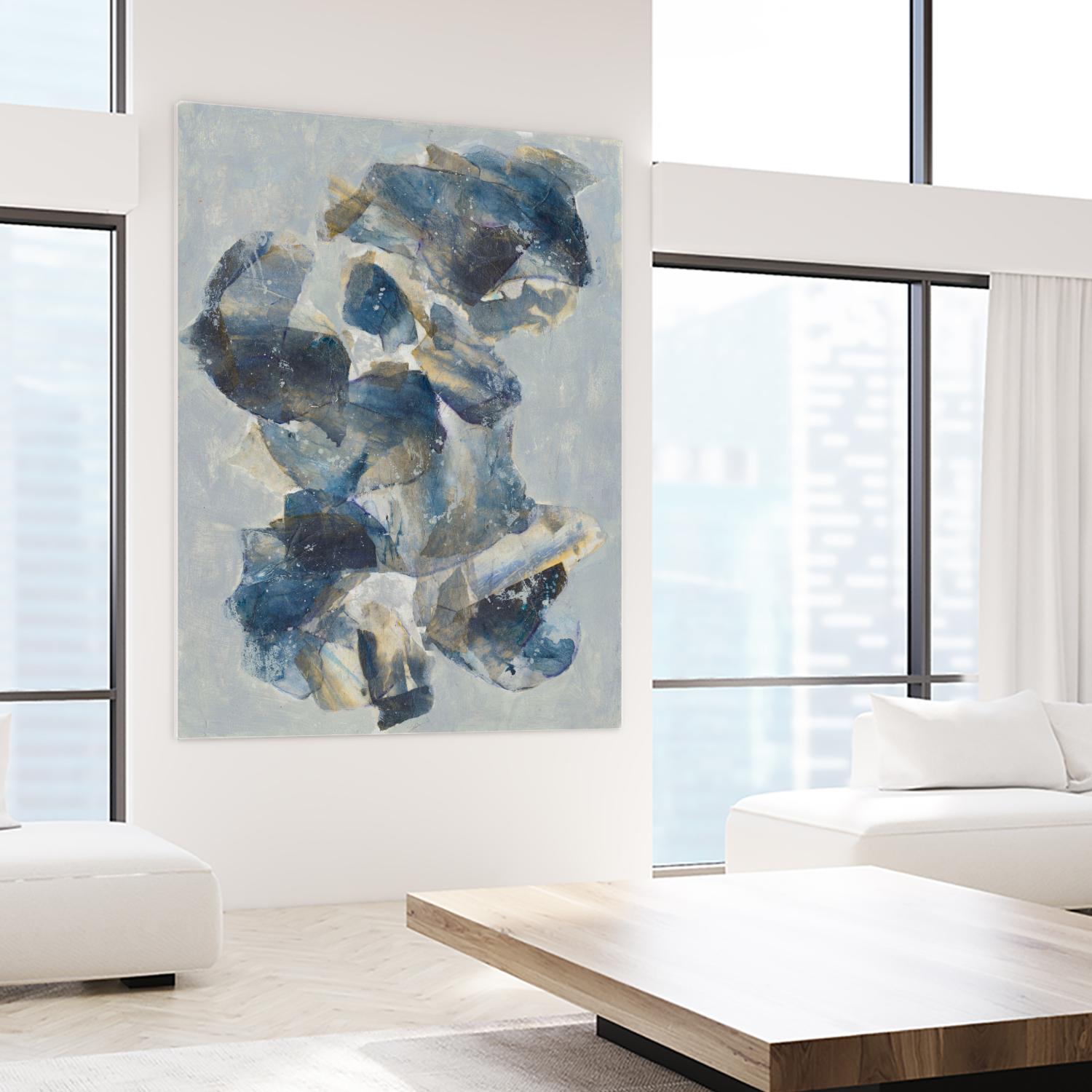 Crystal & Stone I by Joyce Combs on GIANT ART - beige abstract abstract