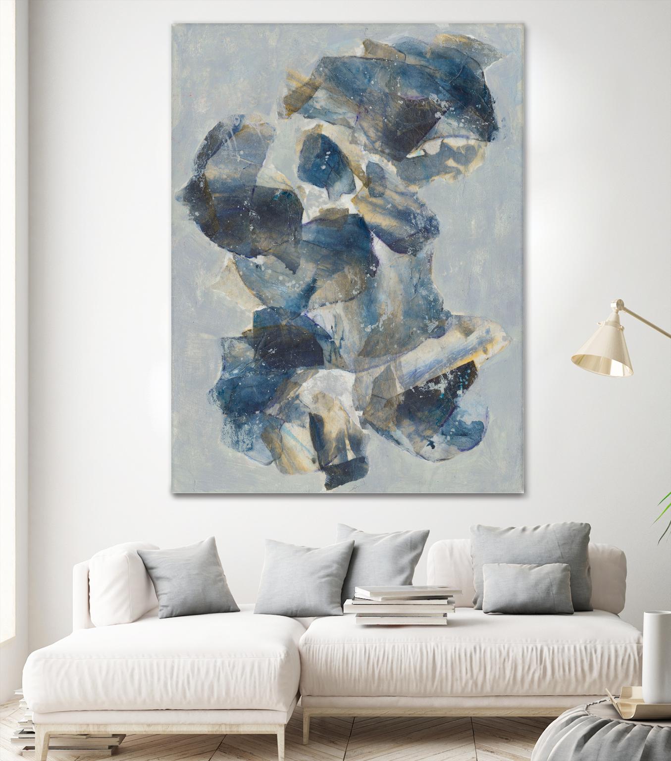 Crystal & Stone I by Joyce Combs on GIANT ART - beige abstract abstract