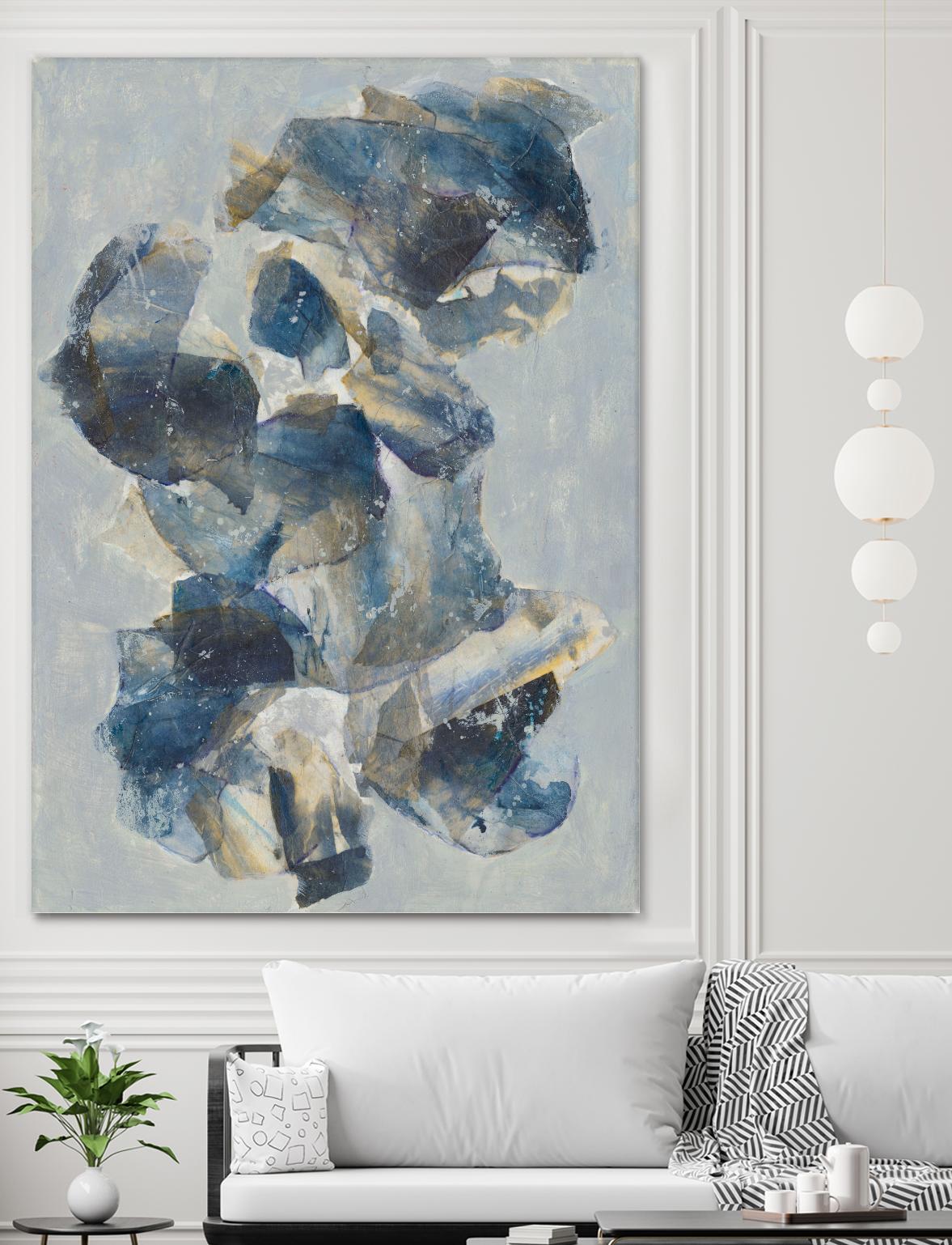 Crystal & Stone I by Joyce Combs on GIANT ART - beige abstract abstract