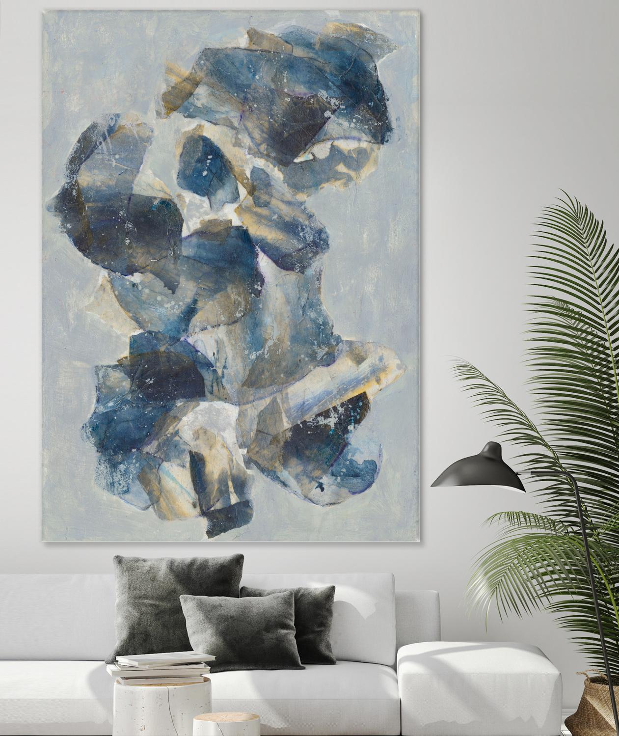 Crystal & Stone I by Joyce Combs on GIANT ART - beige abstract abstract