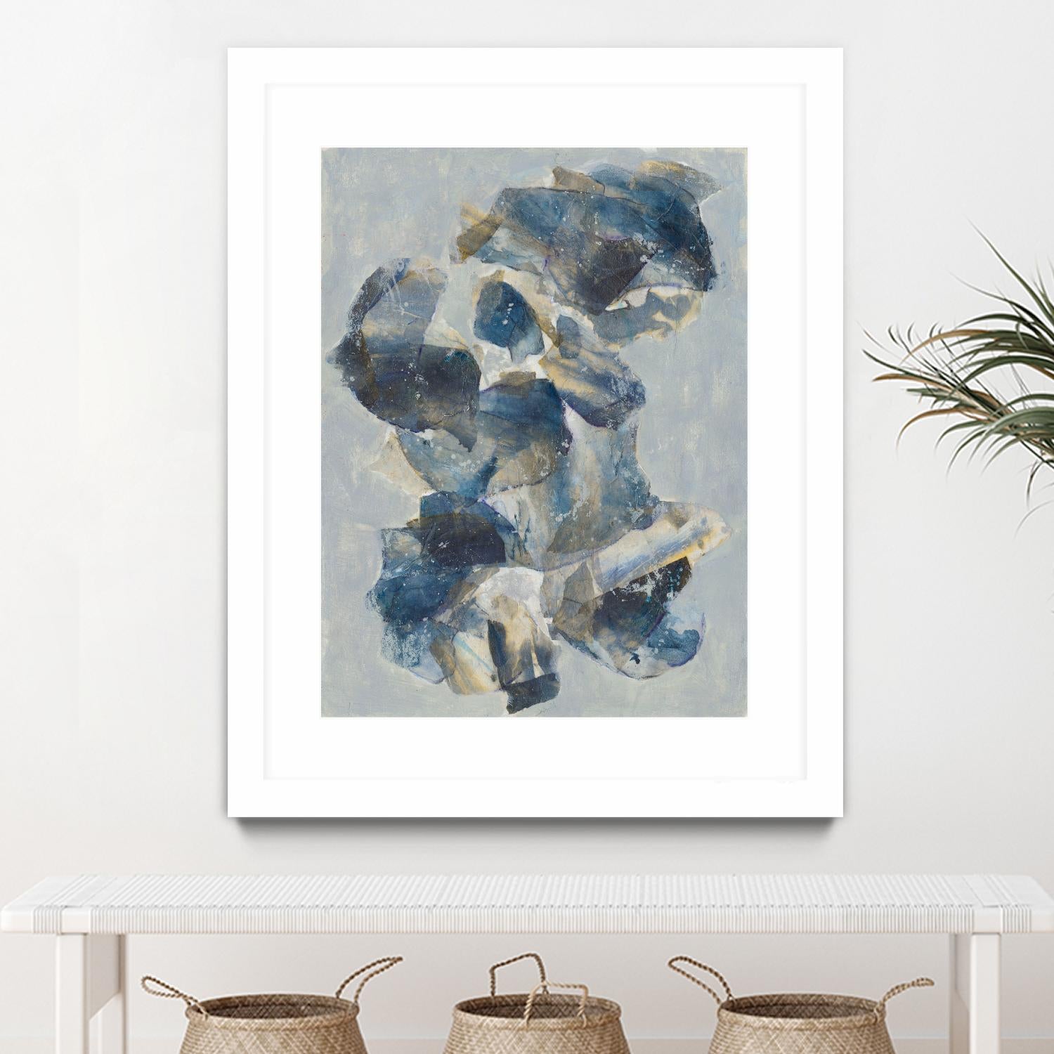 Crystal & Stone I by Joyce Combs on GIANT ART - beige abstract abstract