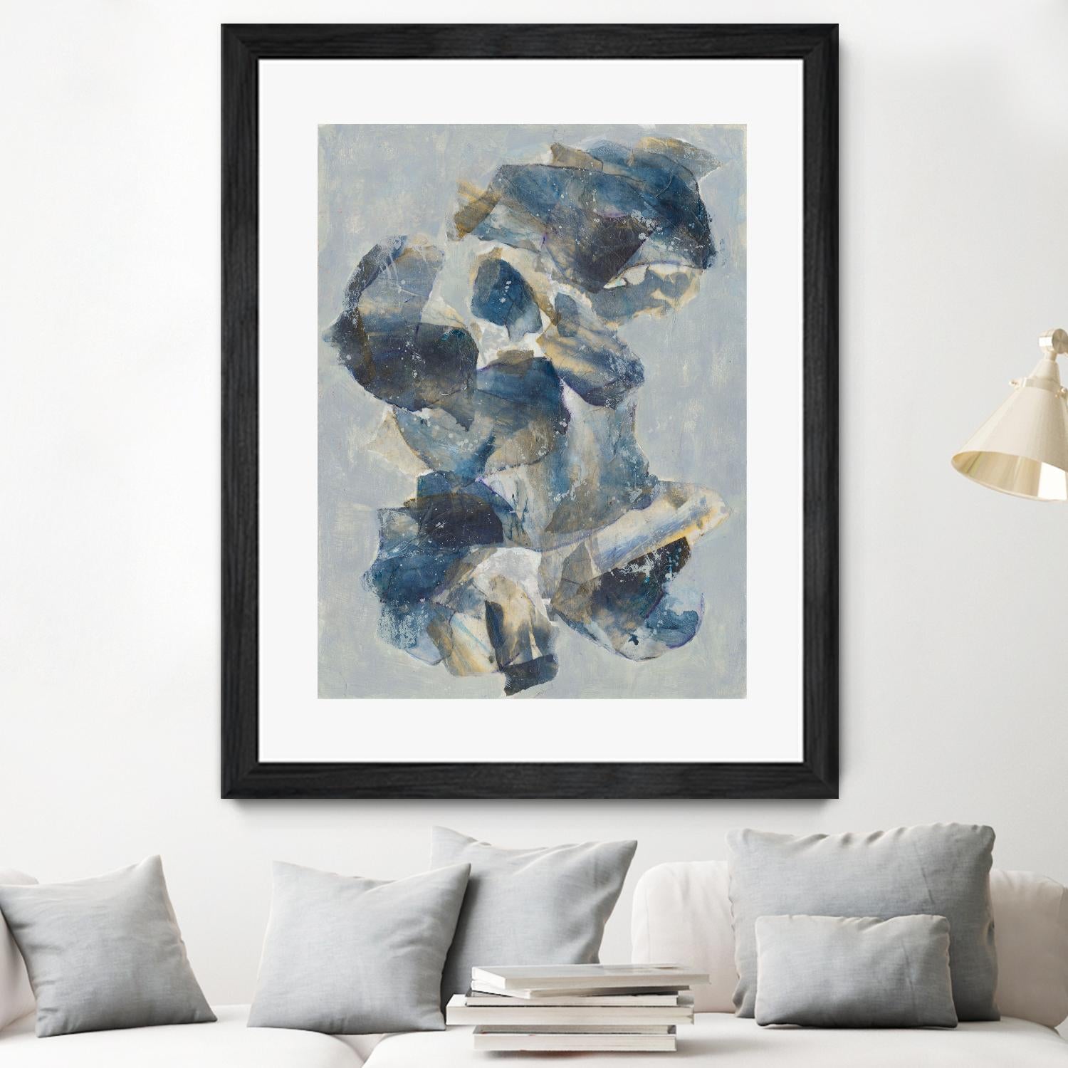 Crystal & Stone I by Joyce Combs on GIANT ART - beige abstract abstract