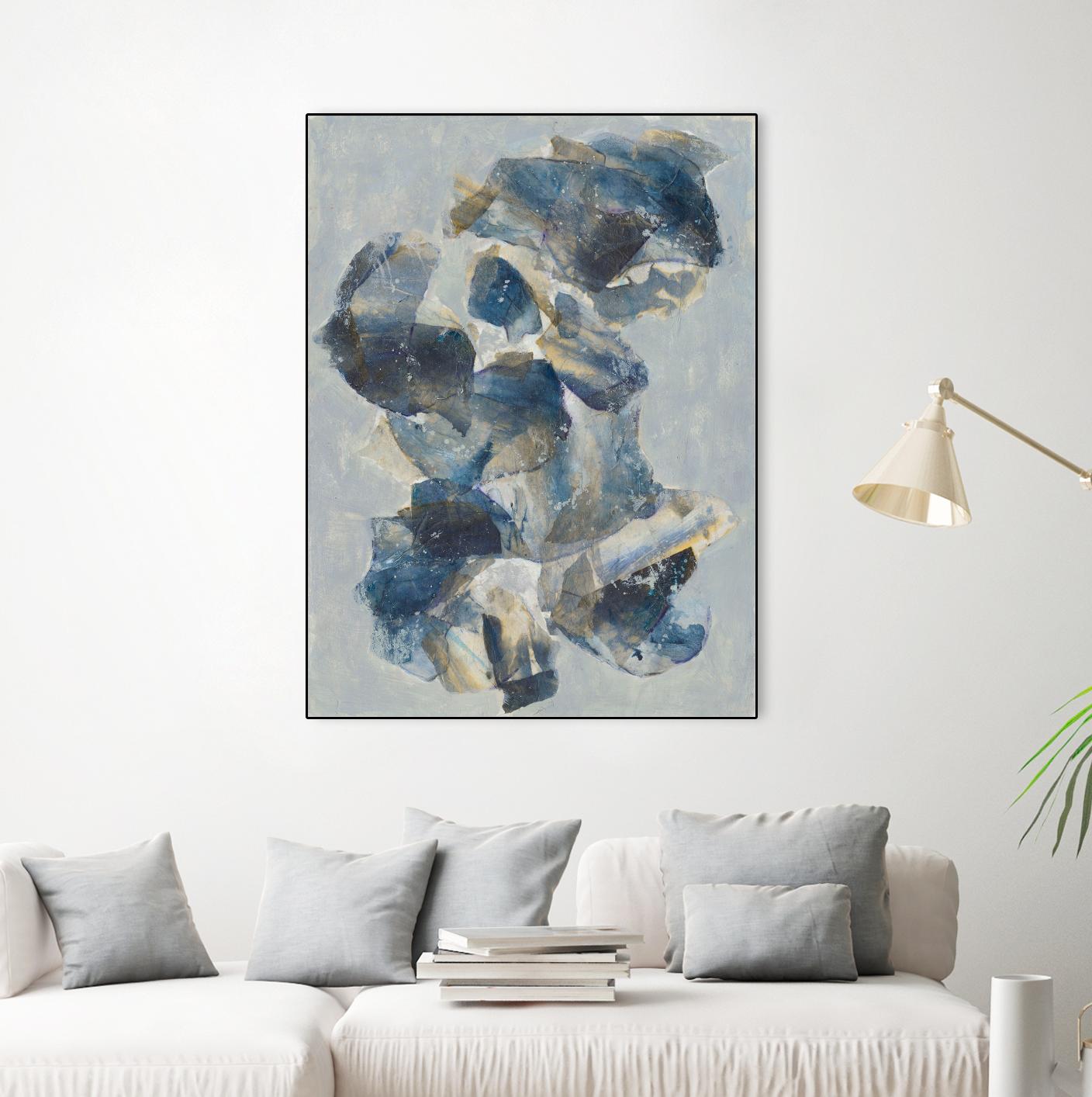 Crystal & Stone I by Joyce Combs on GIANT ART - beige abstract abstract