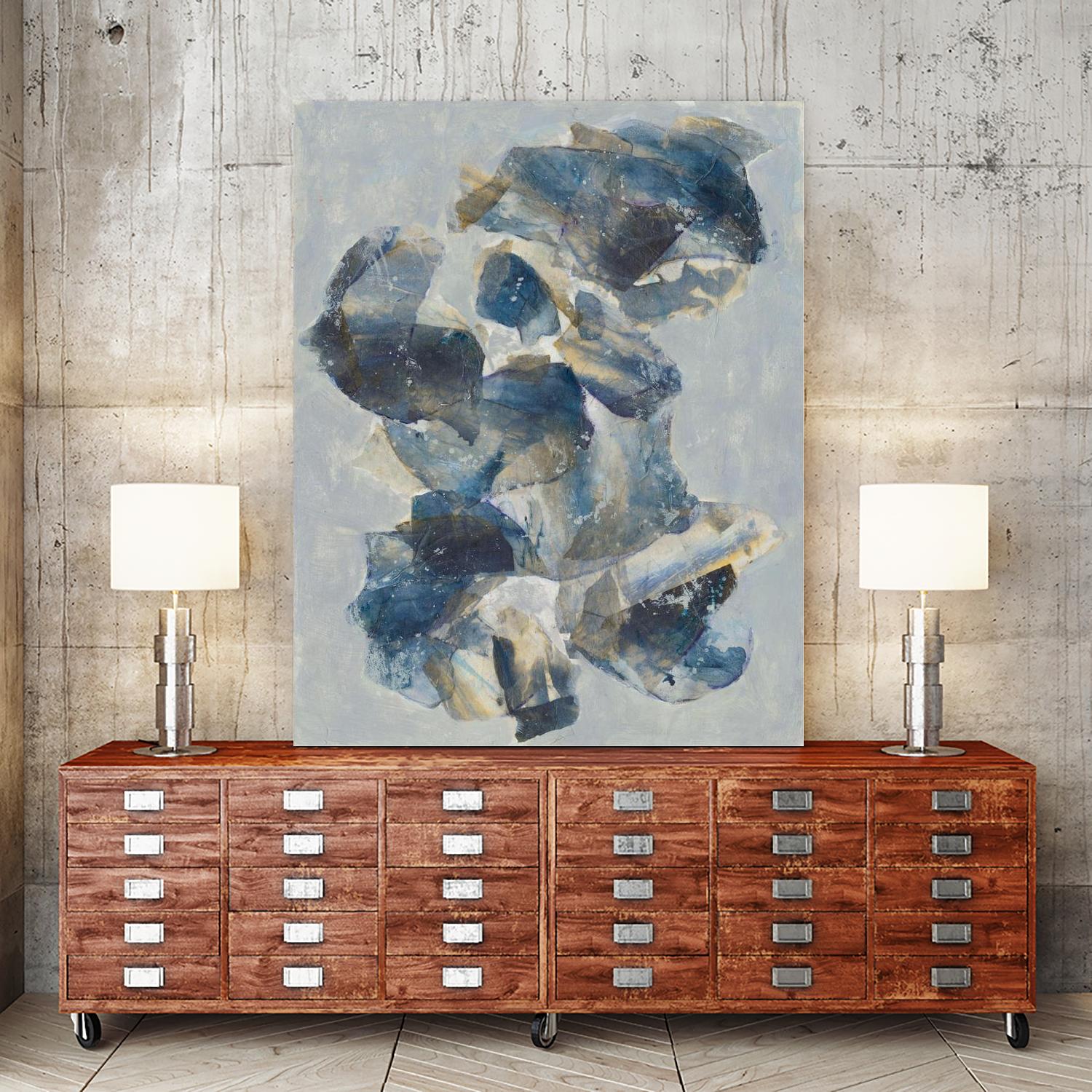 Crystal & Stone I by Joyce Combs on GIANT ART - beige abstract abstract