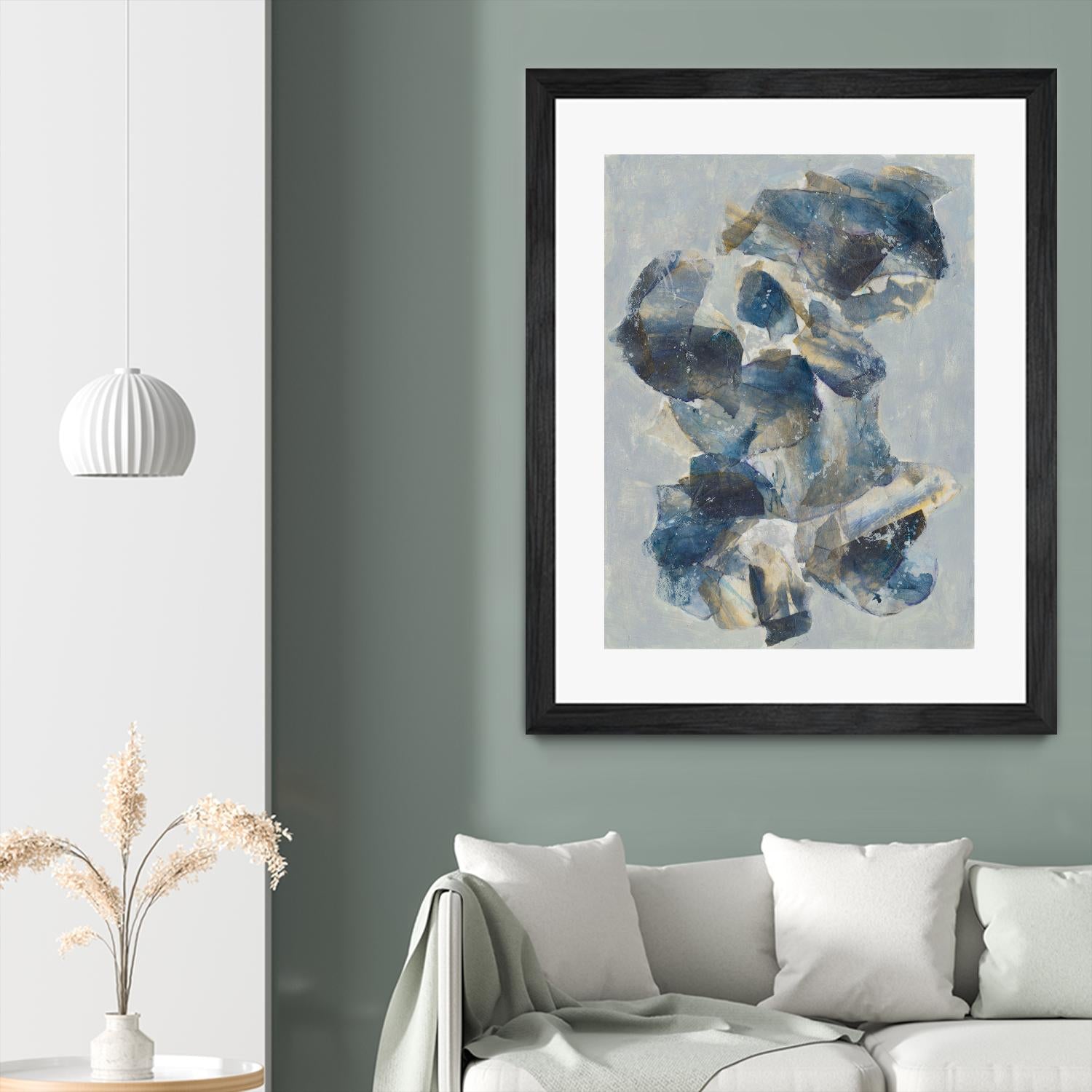 Crystal & Stone I by Joyce Combs on GIANT ART - beige abstract abstract