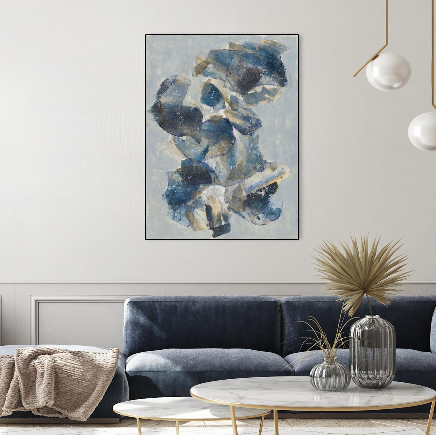 Crystal & Stone I by Joyce Combs on GIANT ART - beige abstract abstract