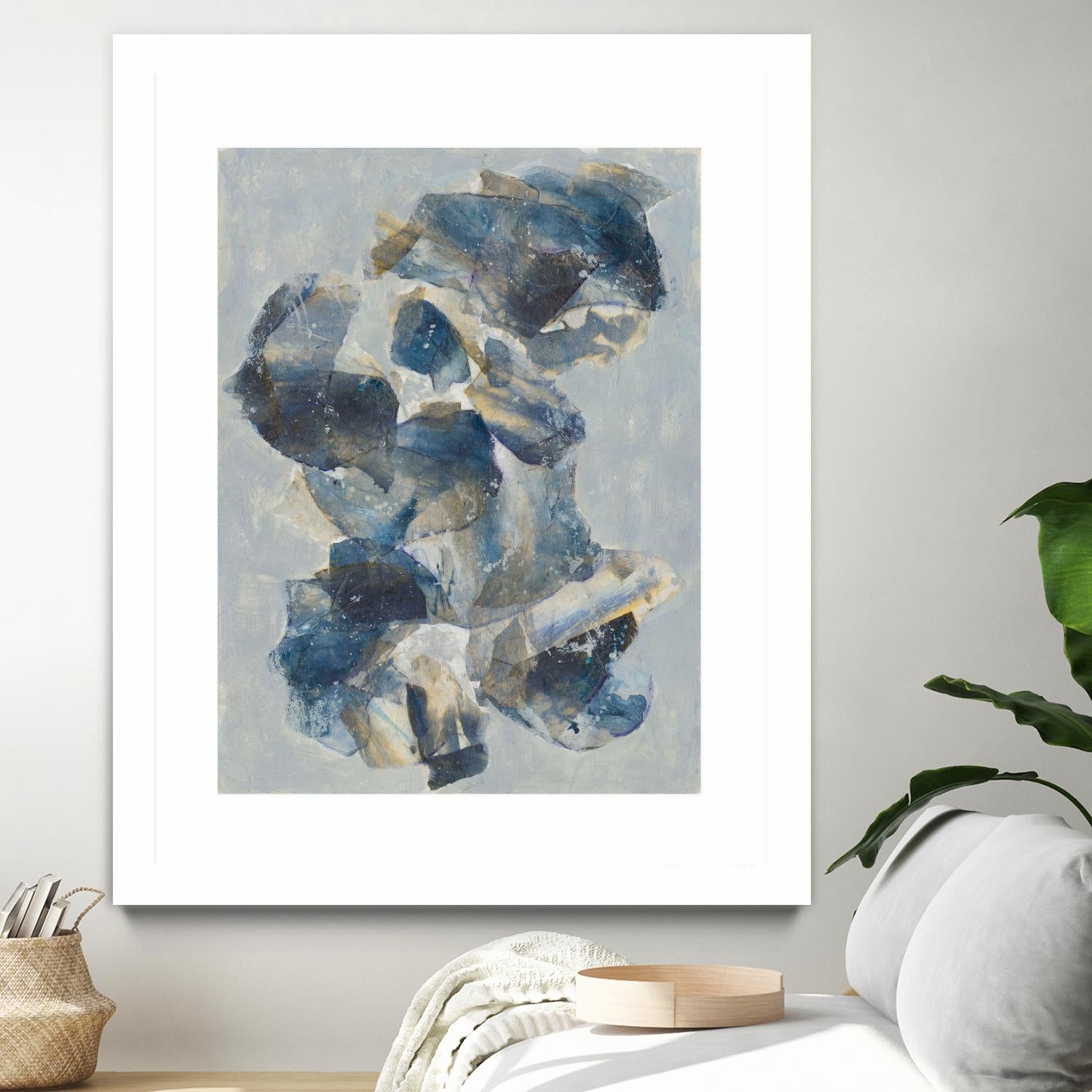Crystal & Stone I by Joyce Combs on GIANT ART - beige abstract abstract