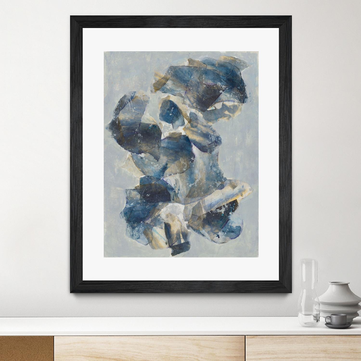 Crystal & Stone I by Joyce Combs on GIANT ART - beige abstract abstract