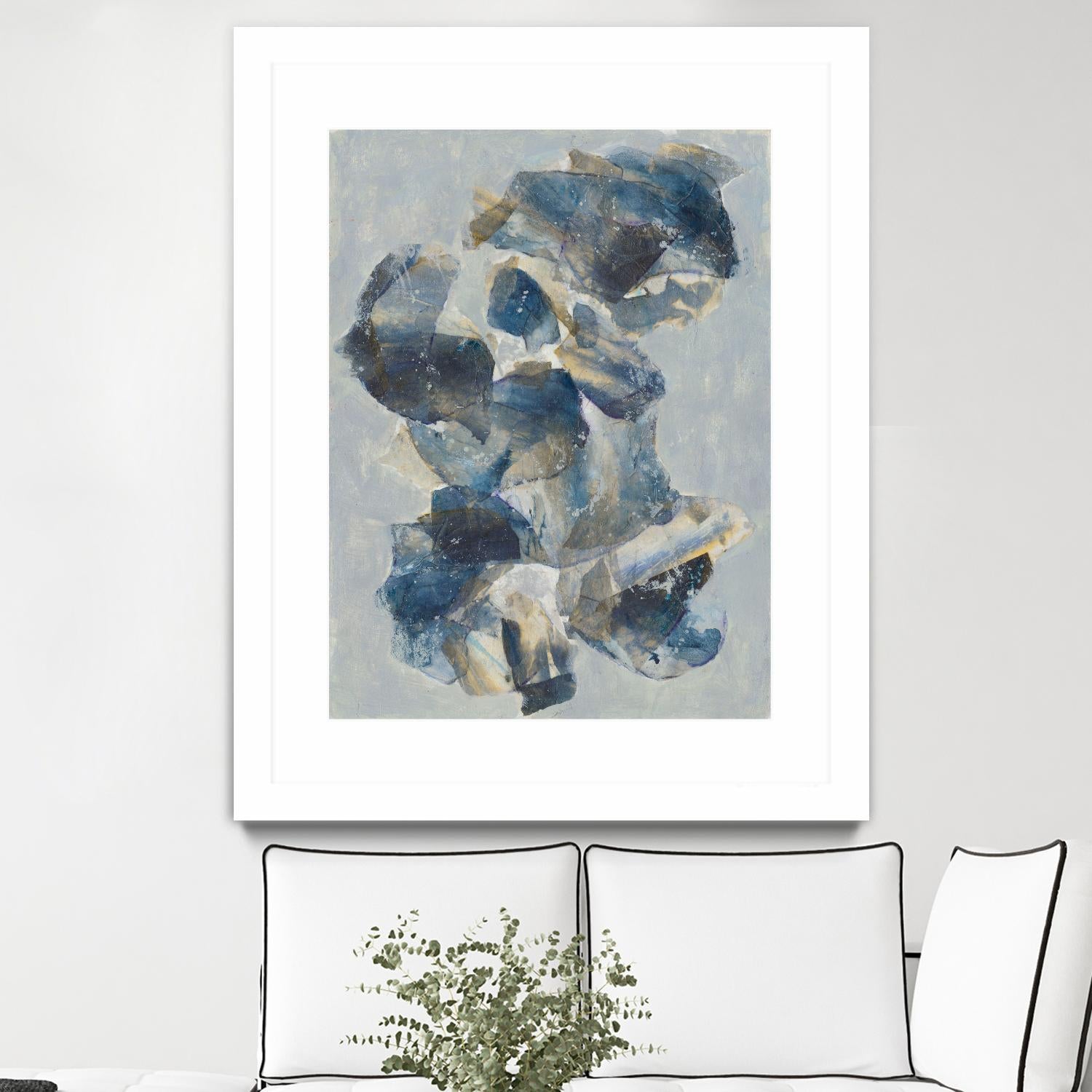 Crystal & Stone I by Joyce Combs on GIANT ART - beige abstract abstract