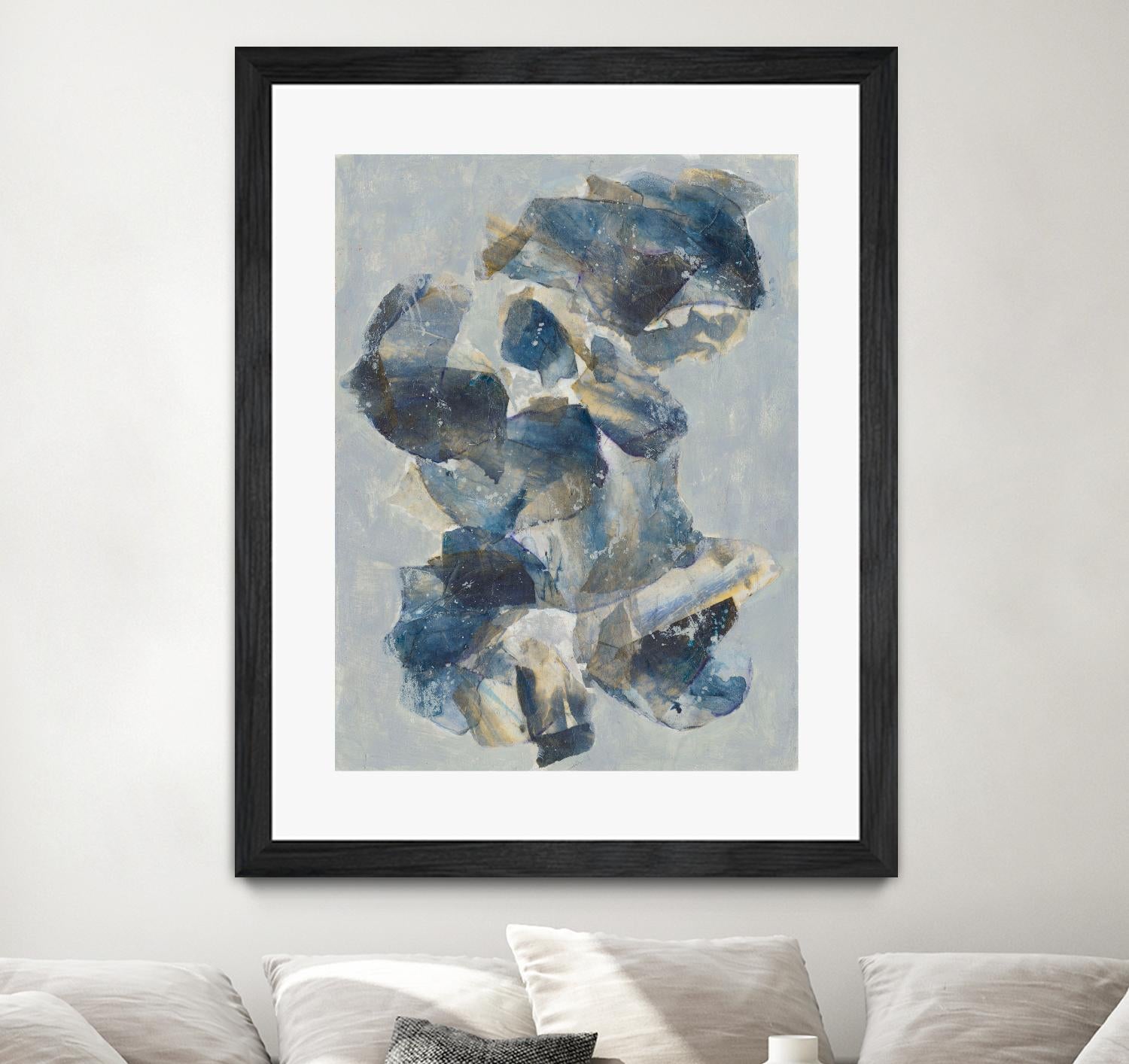 Crystal & Stone I by Joyce Combs on GIANT ART - beige abstract abstract