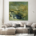 Encaustic Tile in Green VI by Sharon Gordon on GIANT ART - green abstract abstract