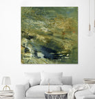 Encaustic Tile in Green VI by Sharon Gordon on GIANT ART - green abstract abstract