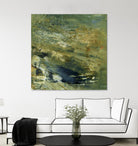 Encaustic Tile in Green VI by Sharon Gordon on GIANT ART - green abstract abstract