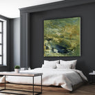 Encaustic Tile in Green VI by Sharon Gordon on GIANT ART - green abstract abstract