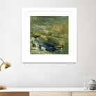 Encaustic Tile in Green VI by Sharon Gordon on GIANT ART - green abstract abstract