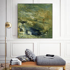 Encaustic Tile in Green VI by Sharon Gordon on GIANT ART - green abstract abstract