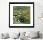 Encaustic Tile in Green VI by Sharon Gordon on GIANT ART - green abstract abstract