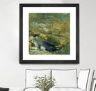 Encaustic Tile in Green VI by Sharon Gordon on GIANT ART - green abstract abstract