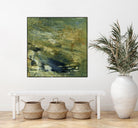 Encaustic Tile in Green VI by Sharon Gordon on GIANT ART - green abstract abstract