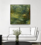 Encaustic Tile in Multi IV by Sharon Gordon on GIANT ART - orange abstract abstract