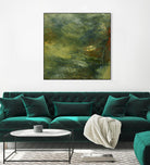 Encaustic Tile in Multi IV by Sharon Gordon on GIANT ART - orange abstract abstract