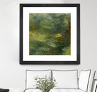 Encaustic Tile in Multi IV by Sharon Gordon on GIANT ART - orange abstract abstract