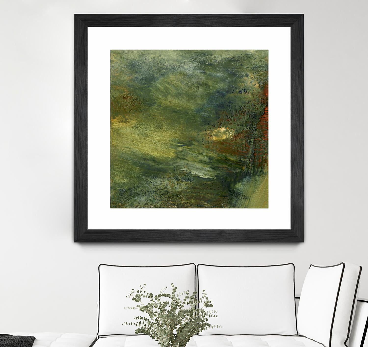 Encaustic Tile in Multi IV by Sharon Gordon on GIANT ART - orange abstract abstract